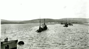Flow Gallery: Sinking of German Fleet, Scapa Flow, 21 June 1919