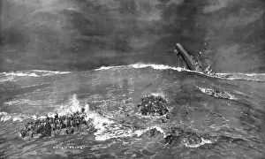 Sinking Prints: Sinking of H. M. S. Hampshire