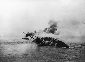 Dreadnought Prints: Sinking of SMS Szent Istvan, Austrian battleship, WW1