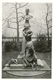 Grieving Prints: Sir Arthur Sullivan statue, Embankment Gardens, London