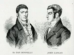 Images Dated 21st September 2018: Sir Dan Donnelly and John Langan, Irish boxers