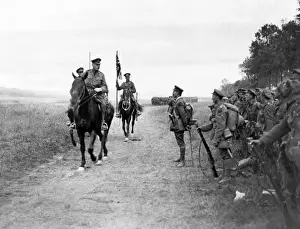 Amiens Prints: Sir Douglas Haig with Canadian troops, northern France