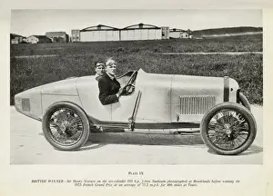Litre Prints: Sir Henry Segrave on the Sunbeam at Brooklands