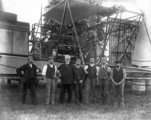 Sir Hiram Maxim and his first aeroplane