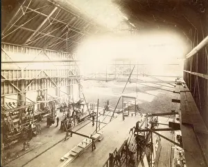 Sir Hiram Maxim?s workshop at Baldwyn?s Park, Kent, 1890