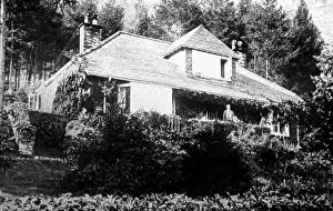 Sir Hugh Walpole at his home, Brackenburn, near Keswick