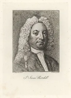 George Jones Prints: Sir James Thornhill, English baroque painter, 1675-1734