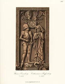 Dandy Collection: Sir Johann VI Hans von Kronberg and his wife Katharina