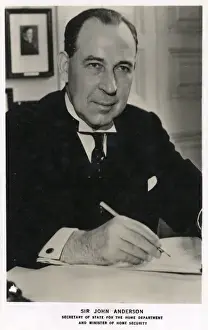 Security Prints: Sir John Anderson - Secretary of State for Home Department