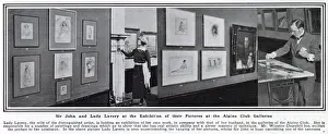 Jul21 Prints: Sir John and Lady Lavery at the exhibition of their pictures at the Alpine Club Galleries