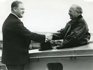 Kingsley Prints: Sir Kingsley Wood is greeted by Mr Scott-Paine when insp?