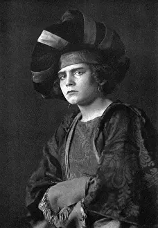 Leading Prints: Sir Laurence Olivier aged 15 playing Kate in Taming of Shrew