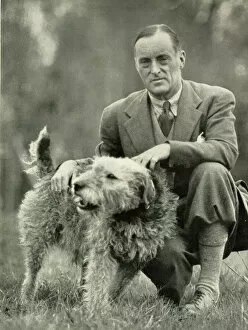 Images Dated 2nd November 2018: Sir Malcolm Campbell with his dog