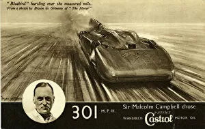 Bluebird Gallery: Sir Malcolm Campbells Racing Car Bluebird, Bonneville Sal
