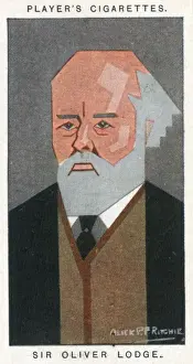 Cubist Prints: Sir Oliver Joseph Lodge - British physicist