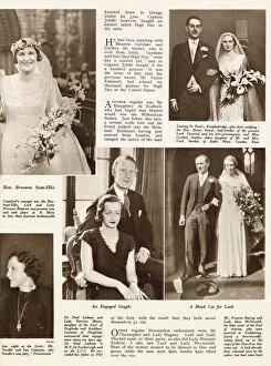 Latham Collection: Sir Paul Latham and Lady Patricia Moore engaged 1933