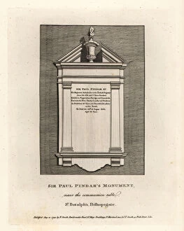 Antiquities Gallery: Sir Paul Pindars monument in St. Botolph s, Bishopsgate