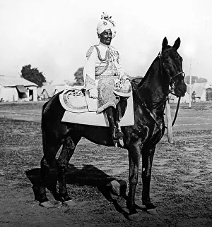 Singh Prints: Sir Pratap Singh of Idar, Delhi Durbar, India