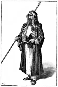 Linguist Prints: Sir Richard Francis Burton disguised as a Pathan, c. 1853