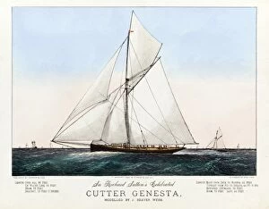 Images Dated 7th September 2011: Sir Richard Suttons Celebrated Cutter Genesta, Modelled by