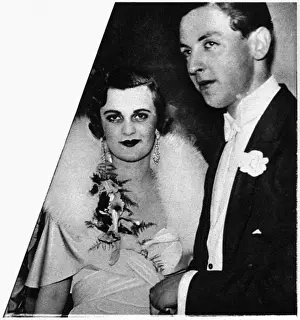 Socialites Prints: Sir Robert Throckmorton and Miss Margaret Whigham