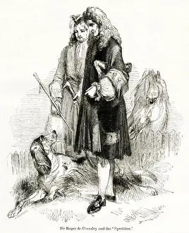 Squire Prints: Sir Roger de Coverley, fictitious character in The Spectator