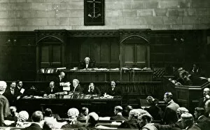 Sir Samuel Evans at Prize Court, London, WW1
