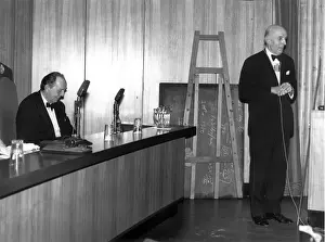 Sir Stanley Hooker (left) and Sir George Edwards