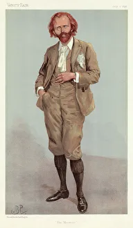 Caine Prints: Sir Thomas Henry Hall Caine (1853 - 1931), writer. Date: 1896