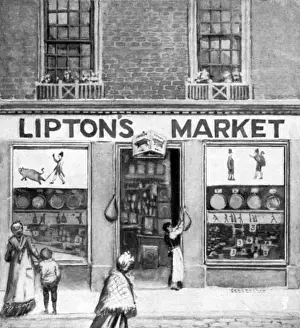 Grocer Prints: Sir Thomas Liptons first shop