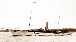 Sir Thomas Lipton's Steam Yacht Erin, early 1900s
