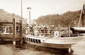 Katrine Prints: Sir Walter Scott steamer at Stronachlachar Pier