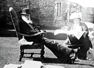 Cumberland Prints: Sir Wilfred Lawson MP and Lady Caleh, Victorian period