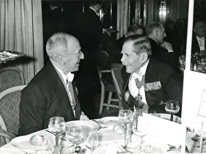 Sir William Farren, RAeS President 1953-1954, left, with? Sir William Farren, RAeS President 1953-1954, left, with?