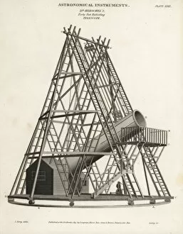 Abrahamrees Gallery: Sir WIlliam Herschels Great Forty-Foot telescope