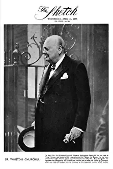 Resigned Prints: Sir Winston Churchill on the front cover of The Sketch
