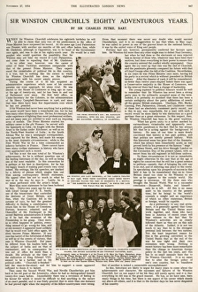 Sir Winston Churchills eighty adventurous years Sir Winston Churchills eighty adventurous years