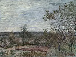 Impressionists Prints: SISLEY, Alfred (1839-1899). Windy Day at Veneux