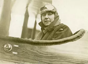 Hope Collection: Sister Hilda Hope McMaugh, AIF, in an aircraft at the C?