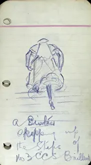 A Sister skipping up the steps of No 3 CCS, Bailleul