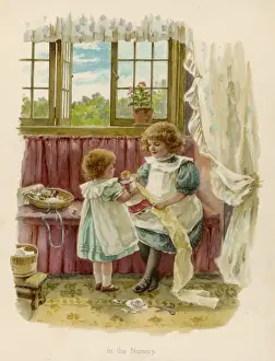 Sisters in Nursery C1890