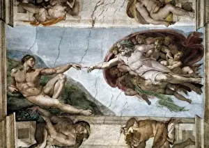 Sistine Chapel. The Creation of Adam. 1510. VATICAN