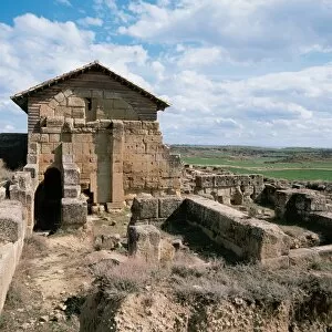 The site of Banales. Thermal baths. Uncastillo. Aragon. Spai