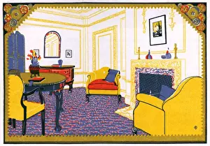 Suites Prints: Sitting room at the May Fair Hotel