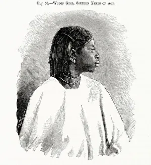 Sixteen Prints: A sixteen year old girl of the Wolof peoples