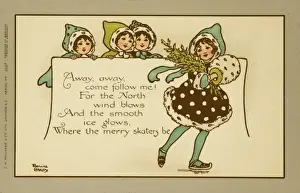 A skater and her poem by Florence Hardy