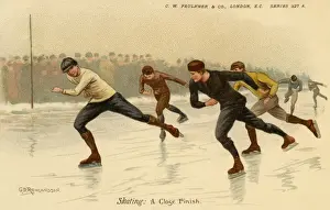Exciting Prints: Skating: A close finish