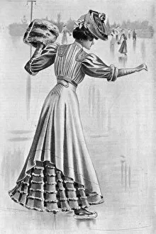 Images Dated 20th October 2017: Skating costume, 1906
