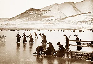 Skating on Derwentwater, Lake District
