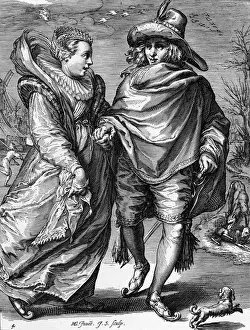 Skate Prints: SKATING DUTCH PAIR C17